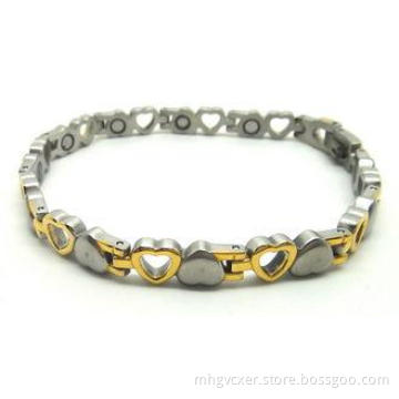 Stamping crafts Heart shaped Magnetic Health Bracelets 2500